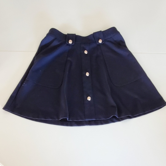 Button front skirt sz Sm, black - Picture 2 of 14